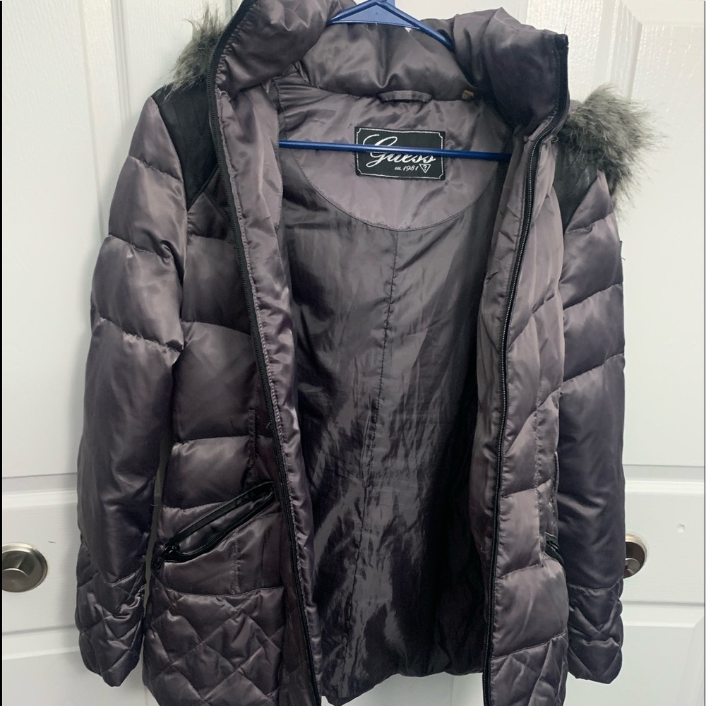 Guess Grey Coat 💕